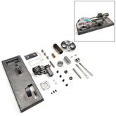 Custom Assembly γ-Type DIY Luminous Flywheel Stirling Engine Kit Experiment Toy